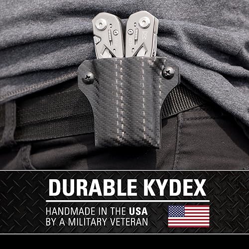 Miniatura 3 de Clip & Carry Kydex - Funda multiherramienta para suspensión Gerber, fabricada en Estados Unidos, funda para múltiples herramientas, placa de diamante