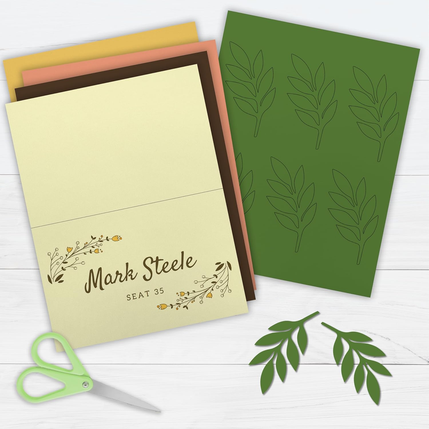 PrintWorks Earth Tones Cardstock Paper 8.5" x 11" - 200 Sheets - 5 Assorted Earth Tone Colors - Ideal for School & Craft Projects - 67 lb/147 gsm & 65 lb/176 gsm - Made in the USA (00603)