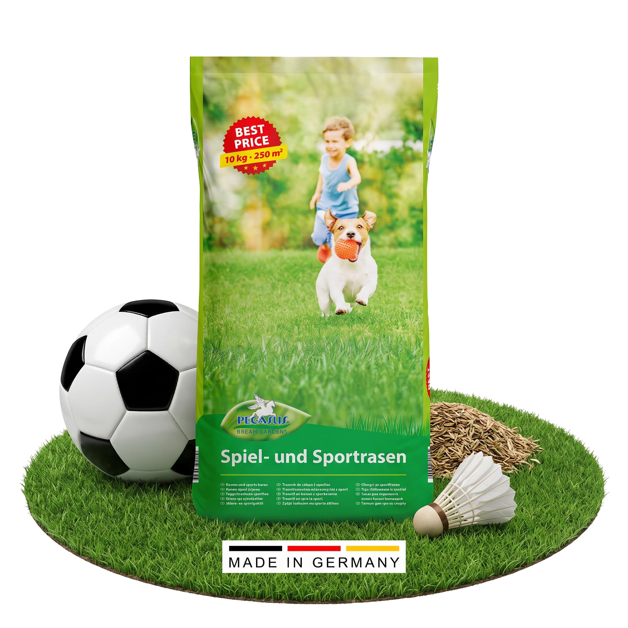 Kiepenkerl Pegasus 622395 - Sementi per prato, per sport e gioco, 10 kg