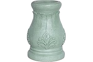Alpine Corporation 12" Tall Indoor/Outdoor Roman Column Gazing Globe Display Stand