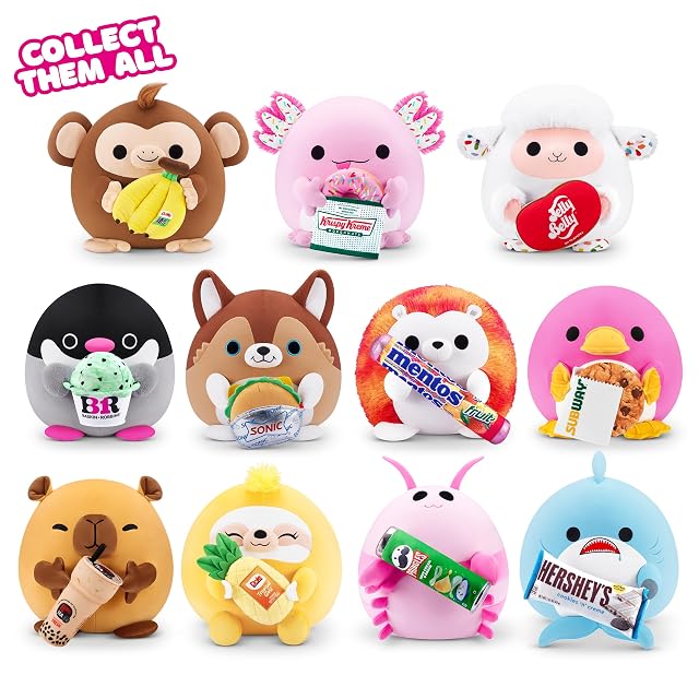 Foto 5 de 7 de Snackles Serie 2 de 35 cm Snackle de ZURU muñeco blandito y achuchable de Peluche 35 cm con Accesorio…