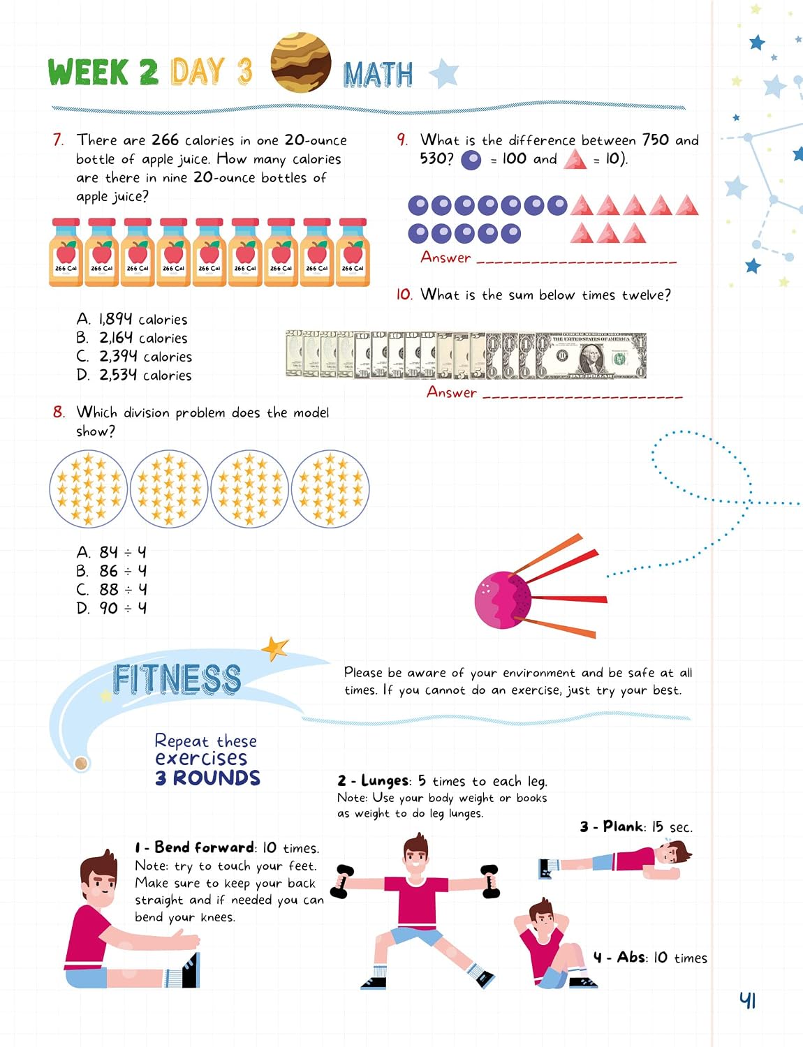 Kids Summer Academy by ArgoPrep - Grades 4-5: 8 Weeks of Math, Reading, Science, Logic, Fitness and Yoga | Online Access Included | Prevent Summer Learning Loss