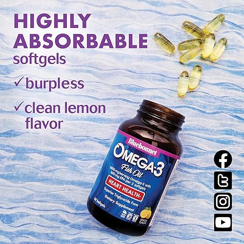 Miniatura 4 de Bluebonnet Nutrition EPAx Omega-3 1000 mg Fórmula para el corazón, 120 CT