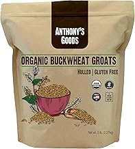 Anthony's Organic Hulled Buckwheat Groats, 5lb, Gluten Free, Non GMO