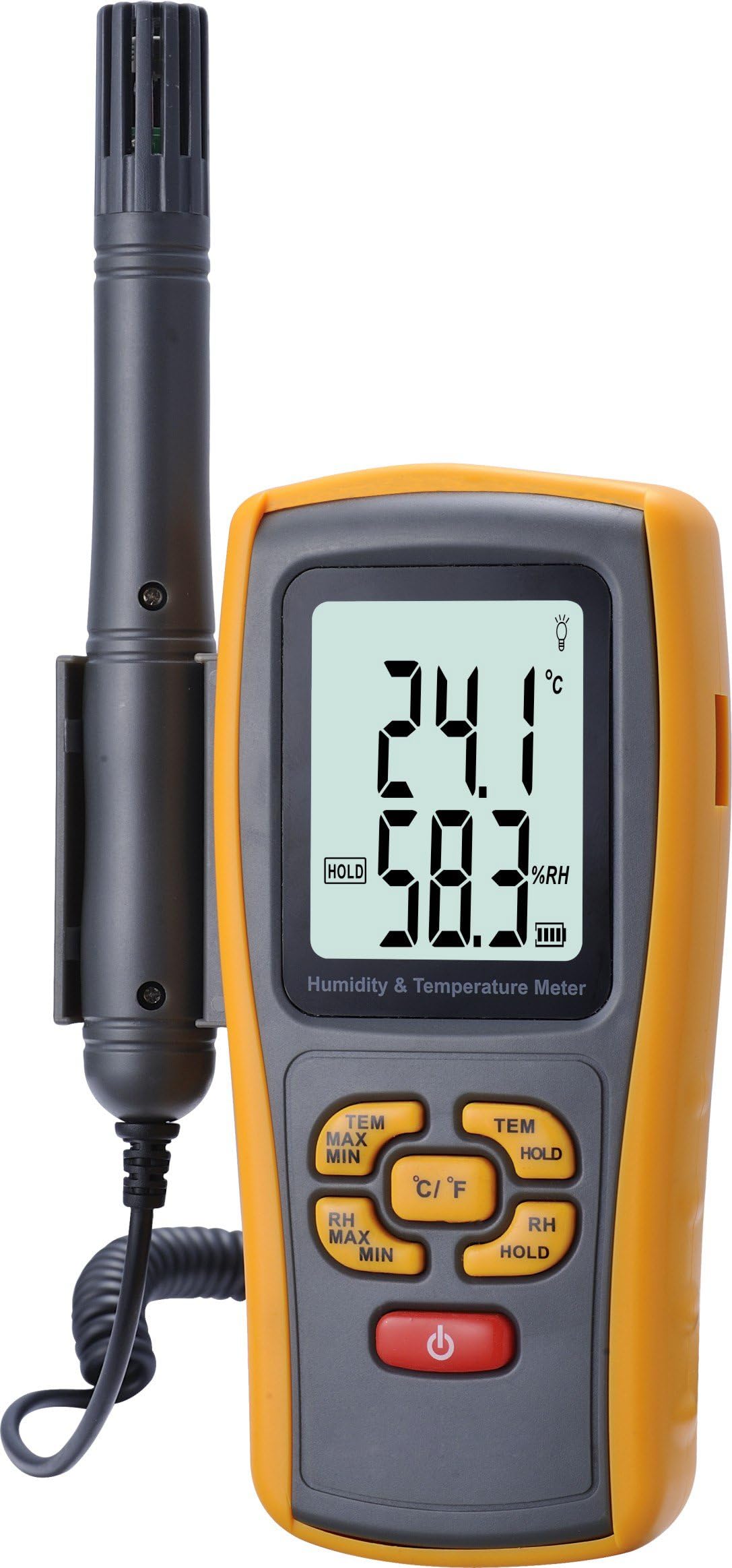 GM1361 Humidity Temperature Meter, K-Type Range:-20℃ to 1000℃, -10℃ to 50℃, 5.0% RH to 98% RH