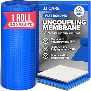 Uncoupling Membrane for Tile Floor, 323 Sq Ft Tile Underlayment Membrane