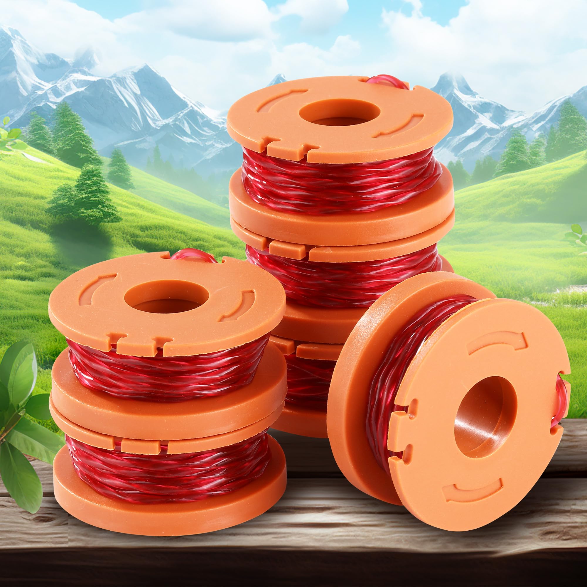 Bobine Ricambio Decespugliatore - 12 Pezzi Con Filo 1.65mm X 3m, Per Modelli WG Series - Foto 6