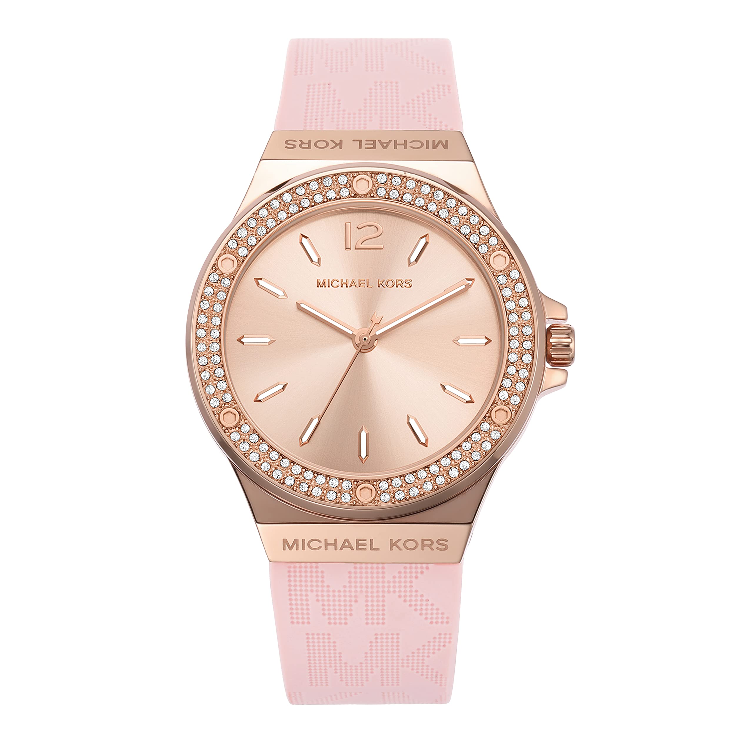Michael Kors Leather Lennox Analog Rose Gold Dial Women Watch-Mk7282, Pink Band (B0B5TJDRLF) Amazon Price History, Amazon Price Tracker
