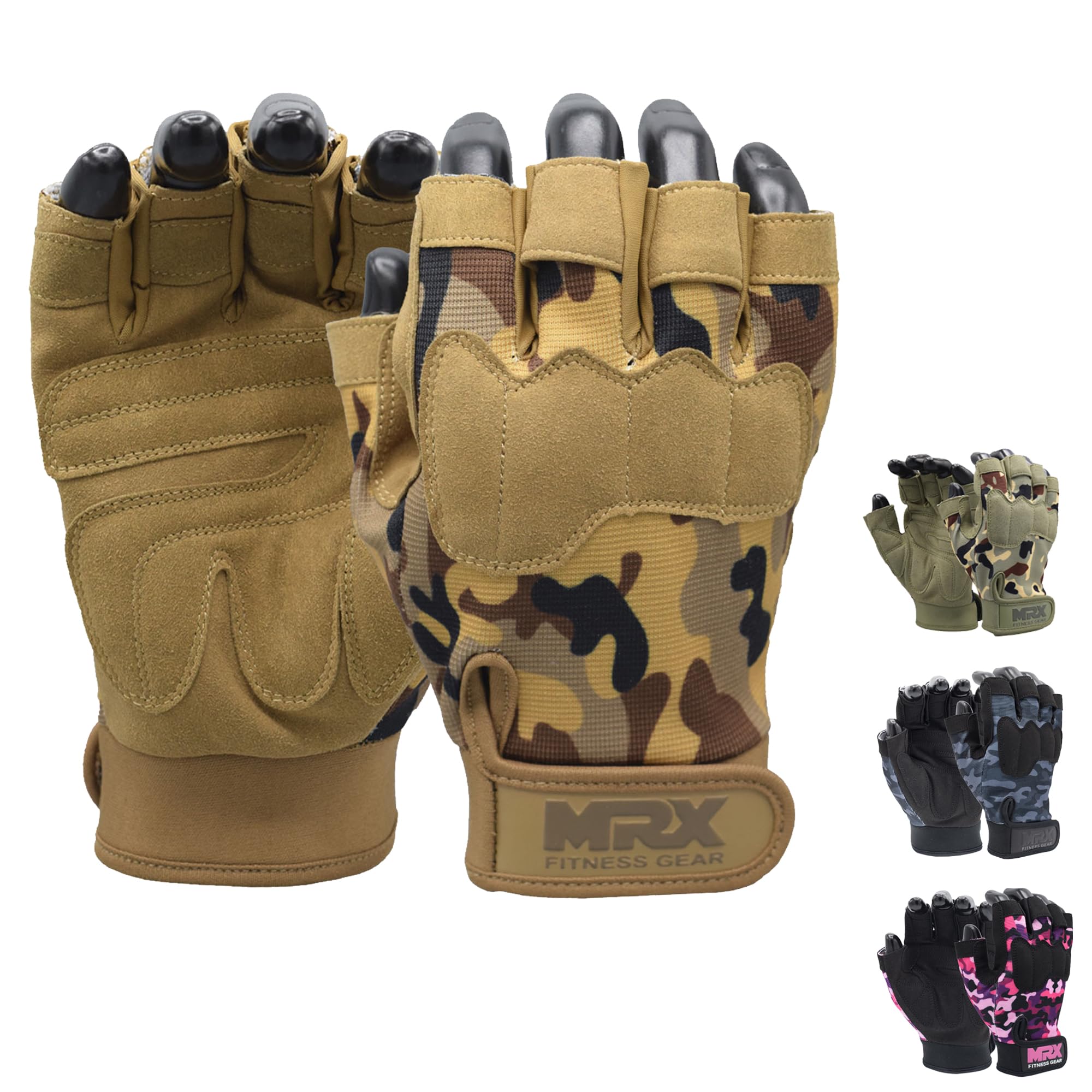 MRX - Guantes de entrenamiento para hombres y mujeres, transpirables, ajustados para levantamiento de pesas, ciclismo, entrenamiento de gimnasio y actividades al aire libre