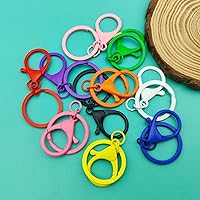 Vista 55 de 30Pcs Lobster Claw Clasps Keychain for Jewelry Making,Metal Lobster Clasp Swivel Trigger Clips with Jump Rings Flat Split Keychain Ring for DIY