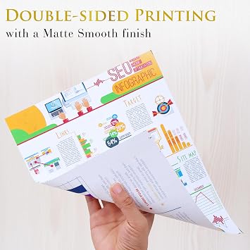 A-SUB Double Sided Matte Photo Paper 8.5x11 Inch 100 Sheets