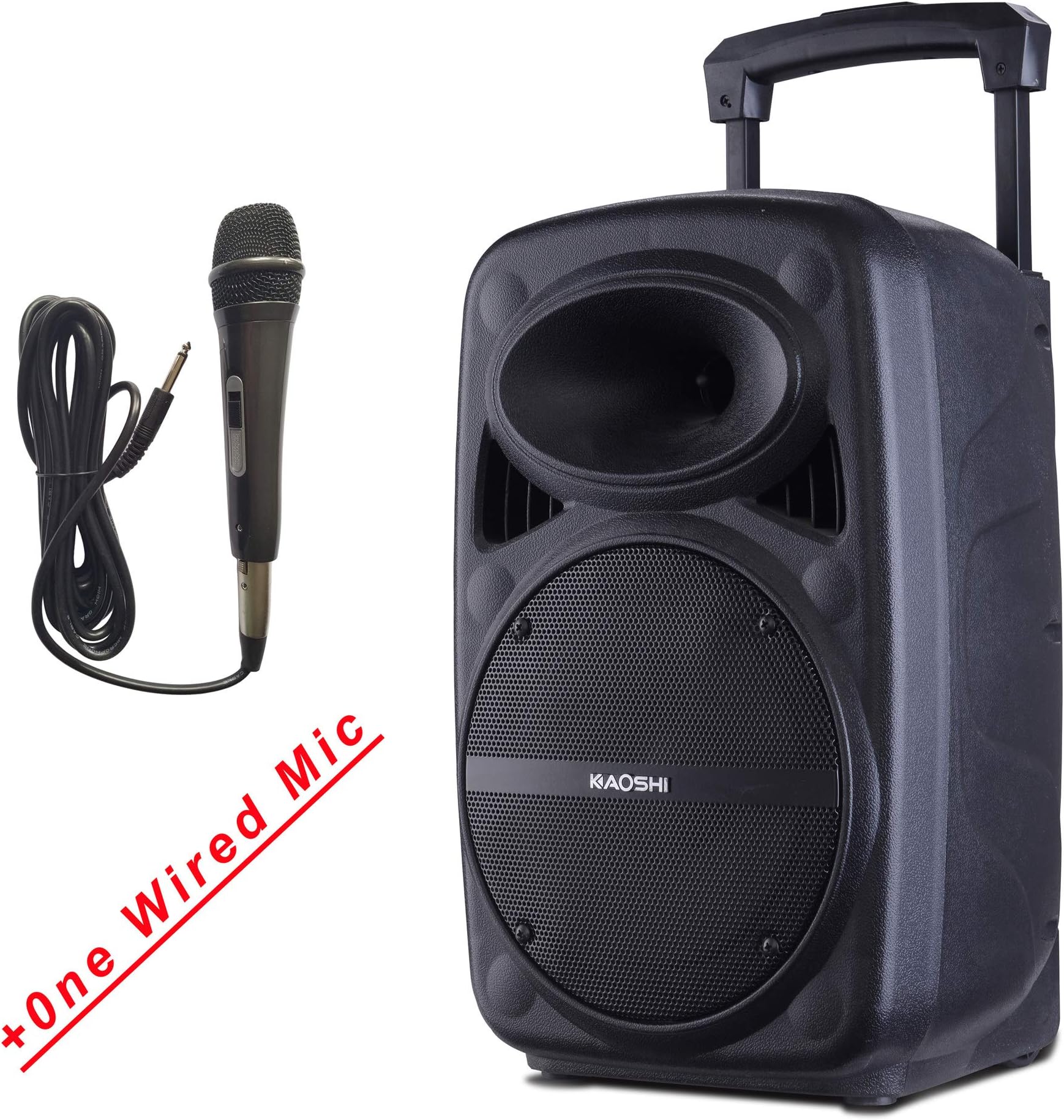 Rechargeable trolley speaker 8" Party Speaker with Lights