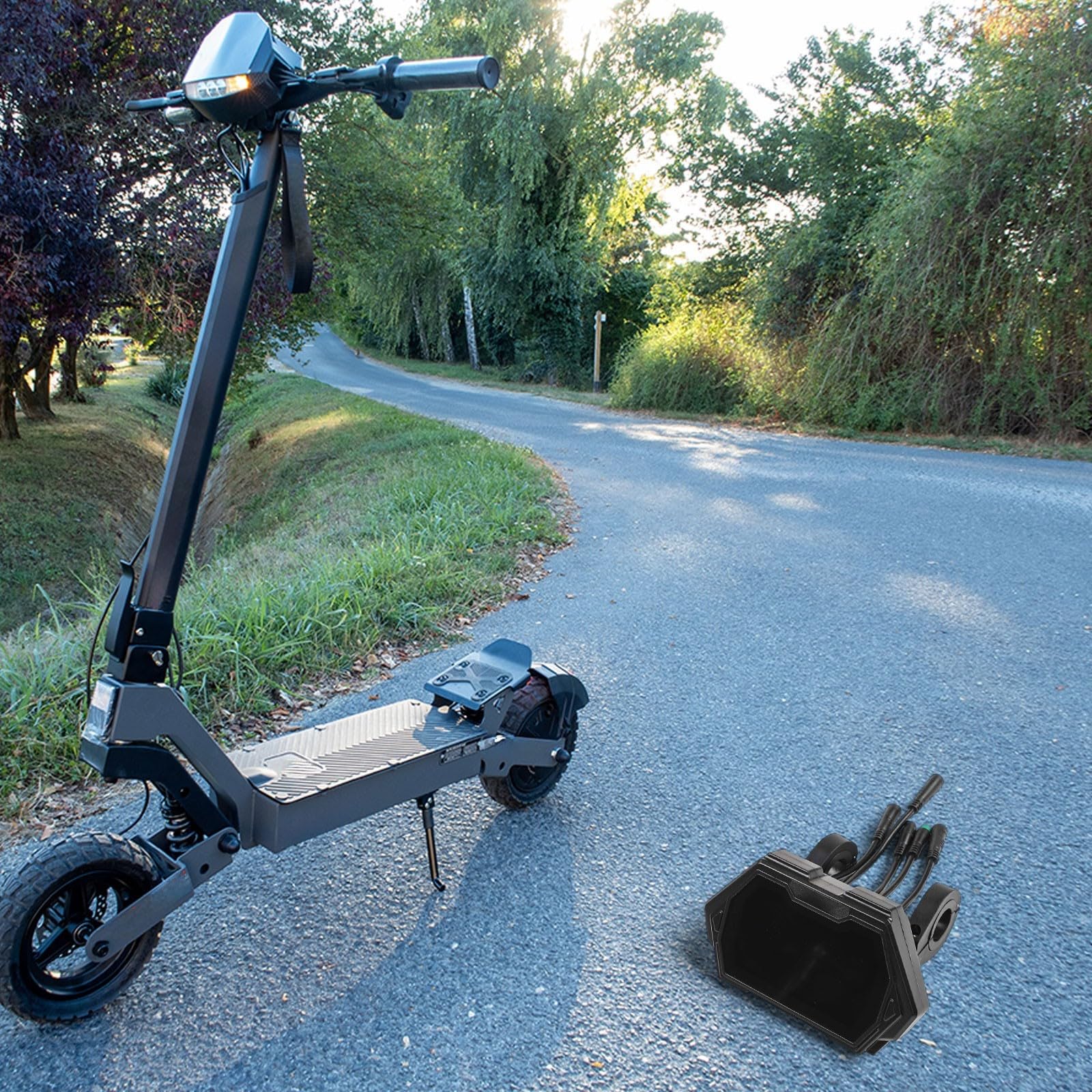 Pantalla LCD de scooter eléctrico compatible con Kukirin para modelo maestro G2 para métricas claras del salpicadero y seguimiento de velocidad