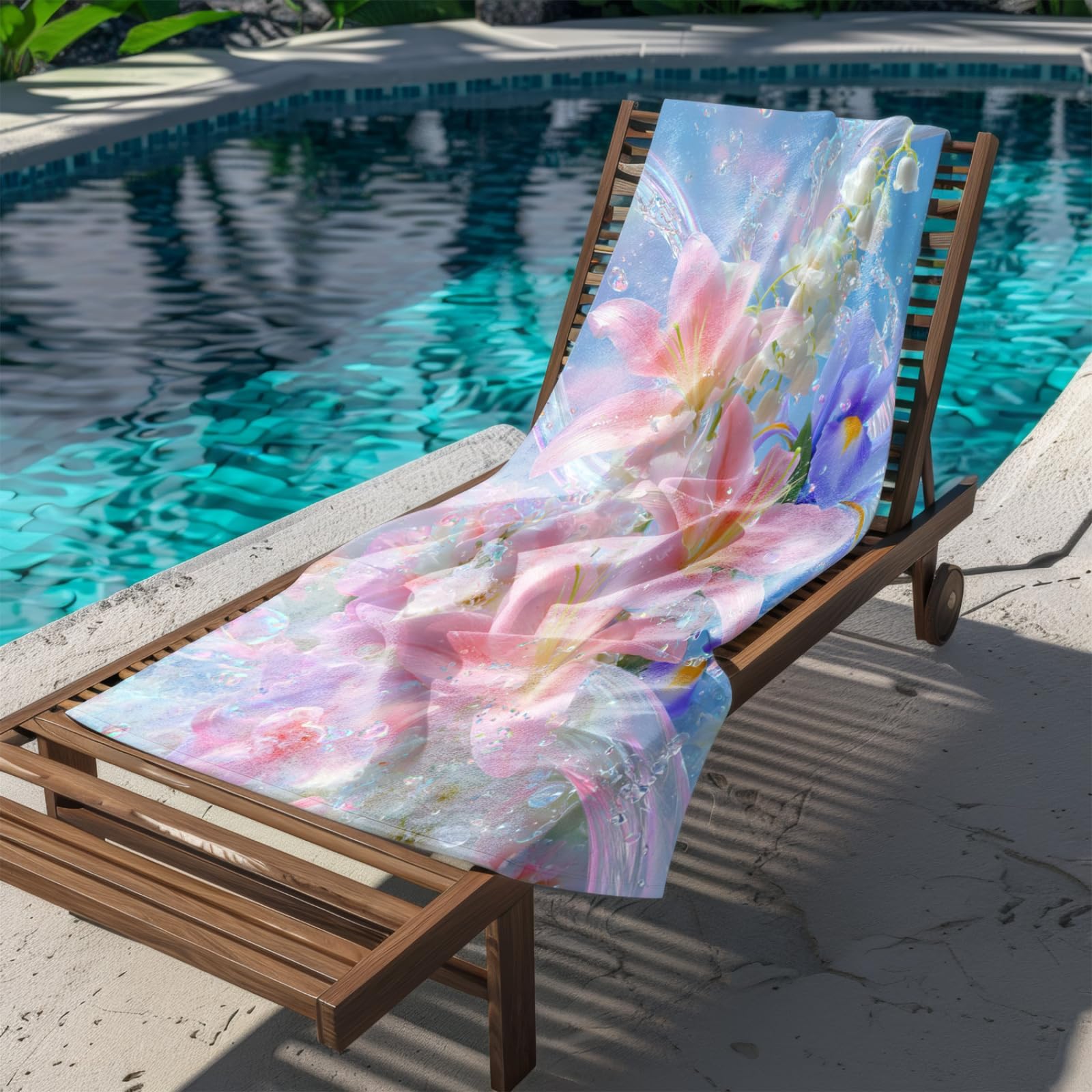 Générique Serviette de Plage 90X180 Rose Violet
