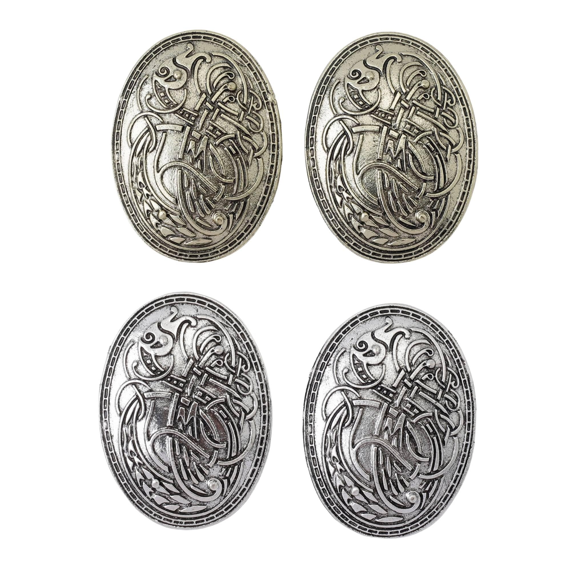 MarsrutViking Brooches Norse Dress Apron Pins Nordic Cloak, Shawl, Coat, Sweater Buckle Set with Age Oval Brooch, Turtle Amulet, Sweden Pin, Talisman, Shield Clasp Clothes Fasteners for Women Men