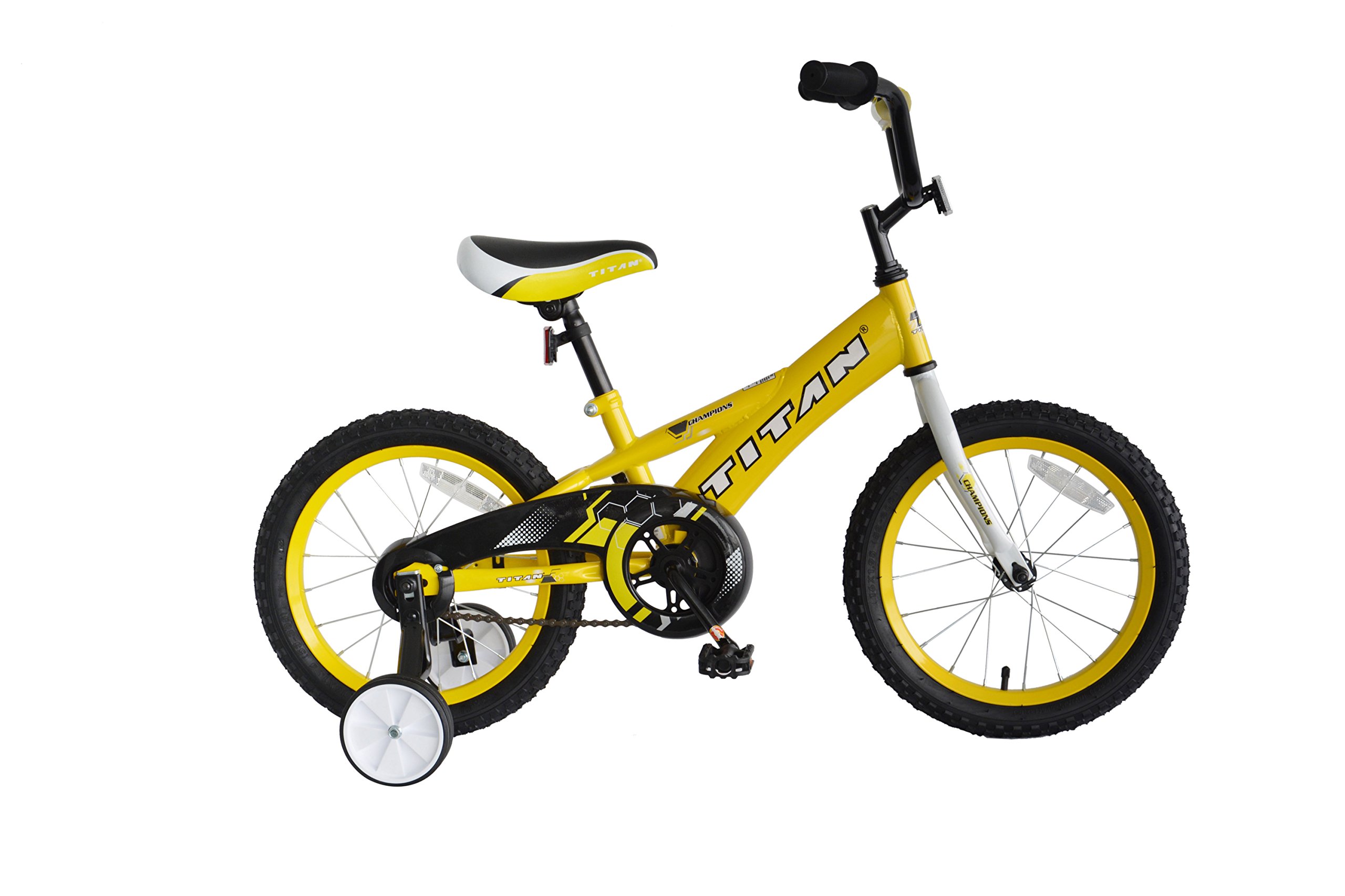 TITAN Champion Deluxe Boys BMX Bike with 16" Wheels, Training Wheels Included
