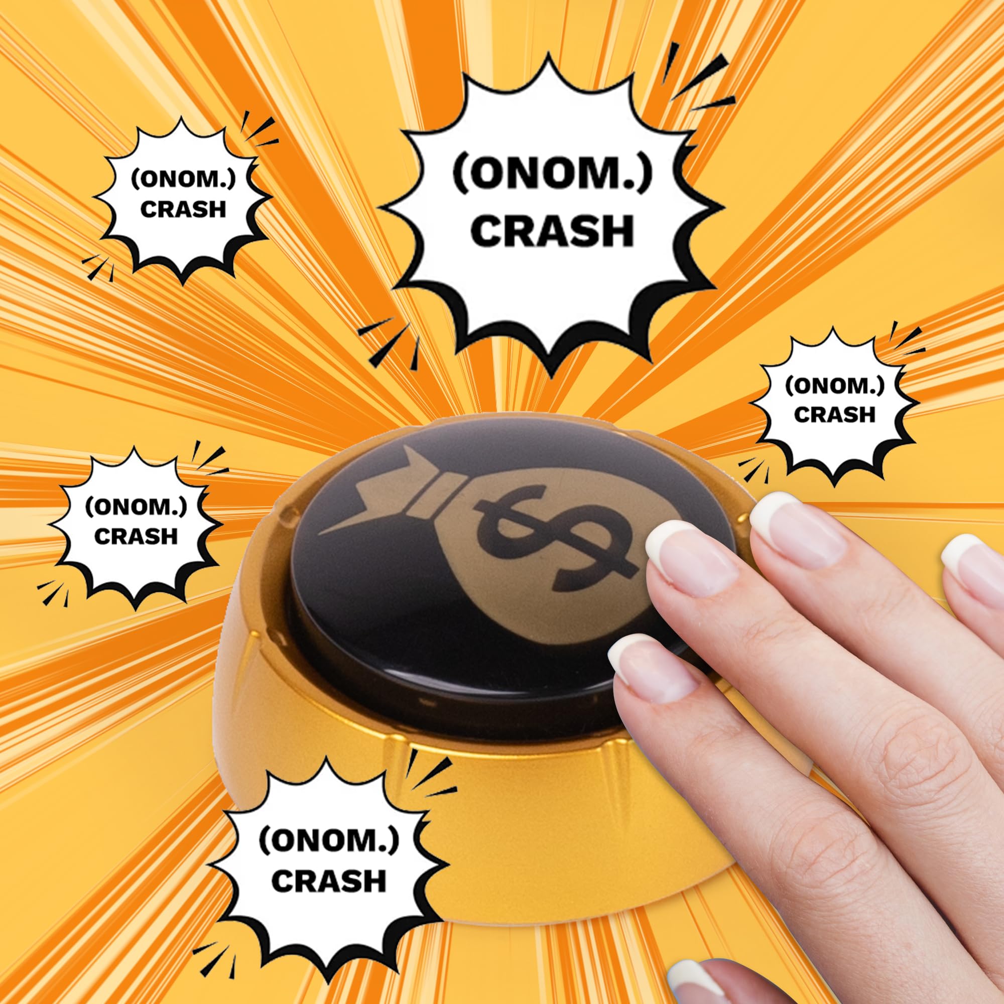 Dollar Button mit Registrierkasse Soundeffekte, Lustige Taste für Büro und Familie, Schreibtischzubehör, Gag Geschenke für Männer und Frauen