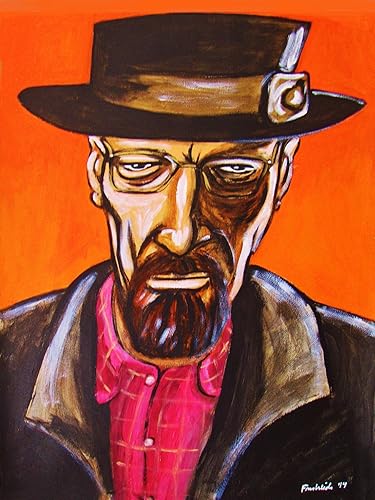 BREAKING BAD PRINT POSTER tv show series dvd pork pie hat blu-ray walter white disc series walter white brian cranston