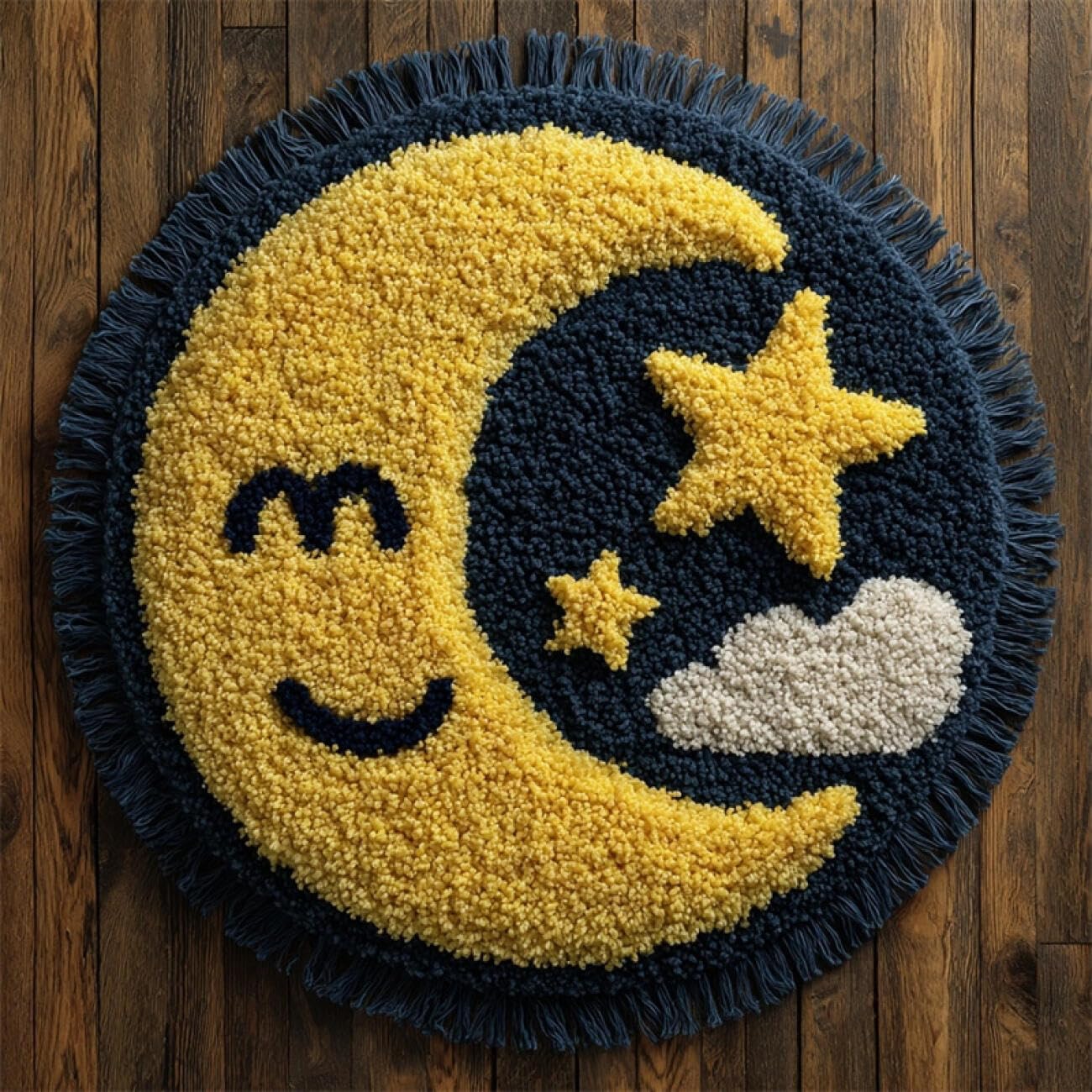 Kitquiver Tapestry Kits for Adults Cartoon Moon 60x60cm