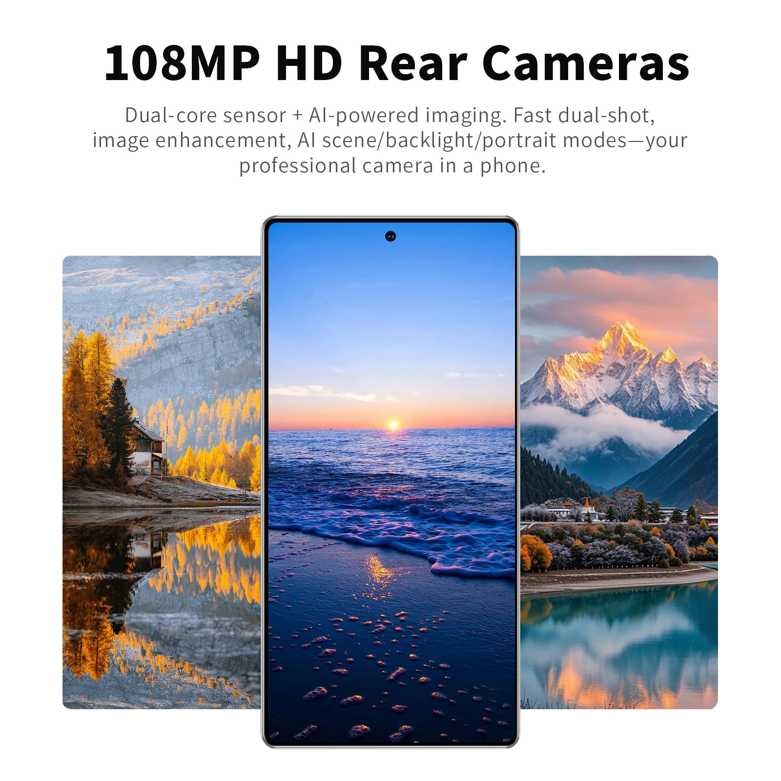 S25 Ultra Cell Phone,16GB+512GB Android 16.0 Unlocked Phone,7000mAh Battery,68+108MP Camera Smartphone,Dual SIM Cards/Face Unlock/GPS.(Blue) — view 4