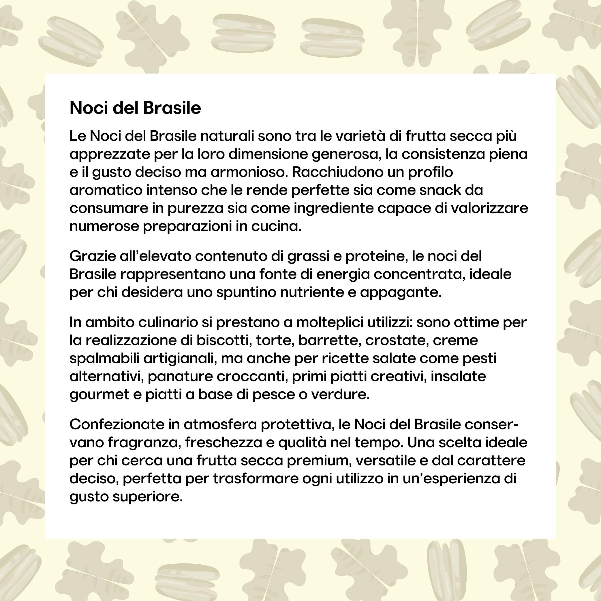 Il Contadino - Antichi Sapori | NOCI DEL BRASILE | Confezione Salva Freschezza, Frutta Secca di Qualità Premium, No Conservanti, Al Naturale (1 Kg)