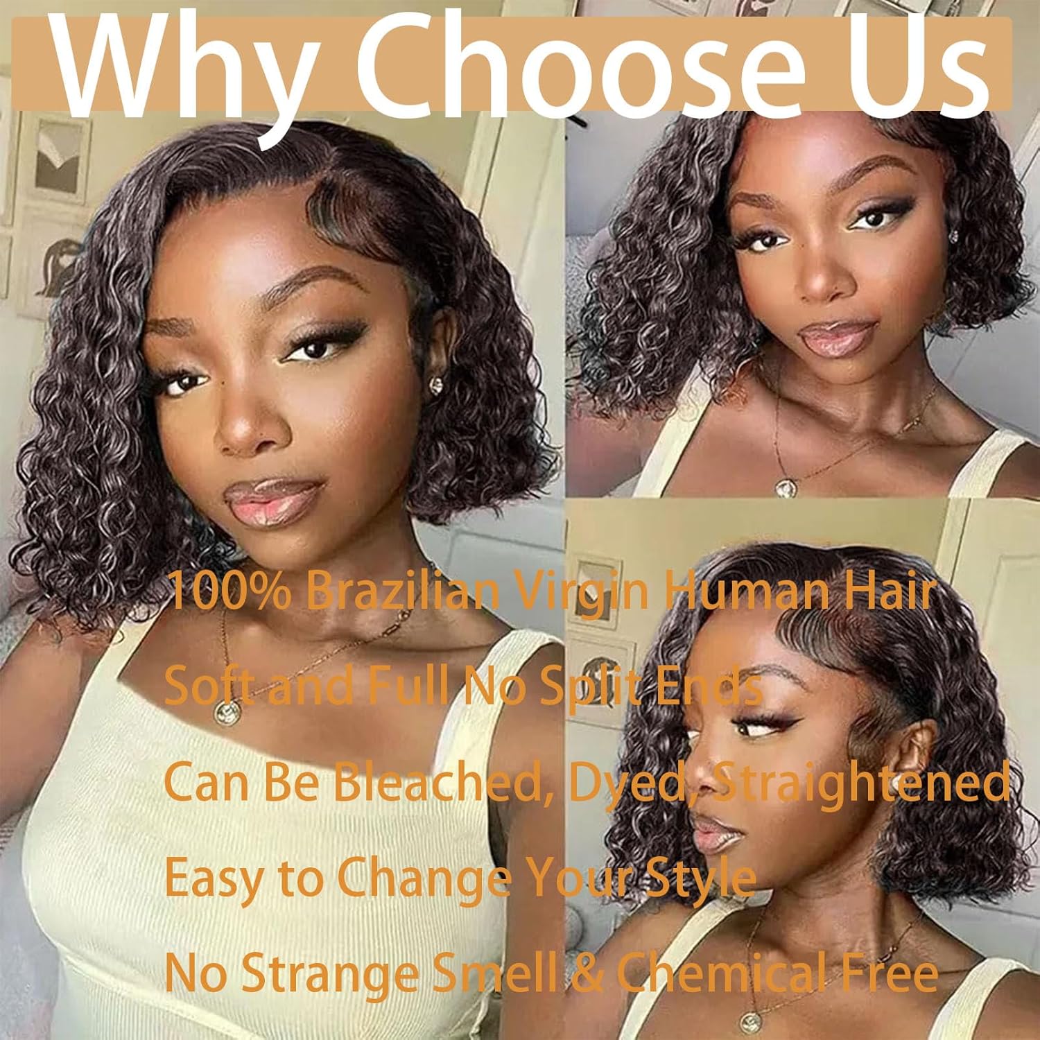 P4/Grey Human Hair Bundles 16 Inch Jerry Curly Wave Human Hair Bundles Highlight Chocolate Grey Unprocessed Soft Sewn In Hair with Double Weft for Black Women