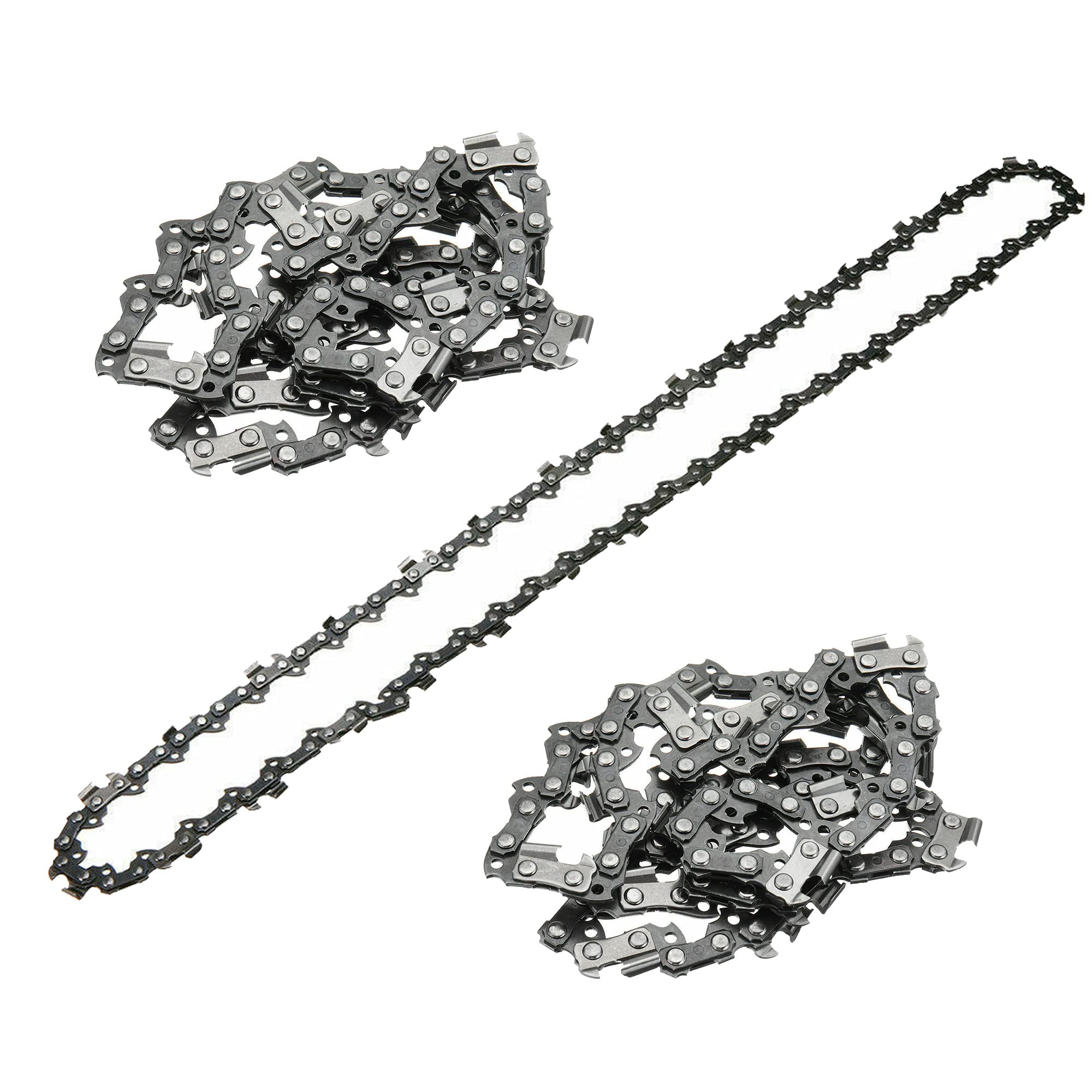 3PCS 14 Inch Chainsaw Chains Replacement Semi Chisel Saw Part Wood Cutting Saw Chain (14''L 3/8''LP .050 Gauge 52DL)