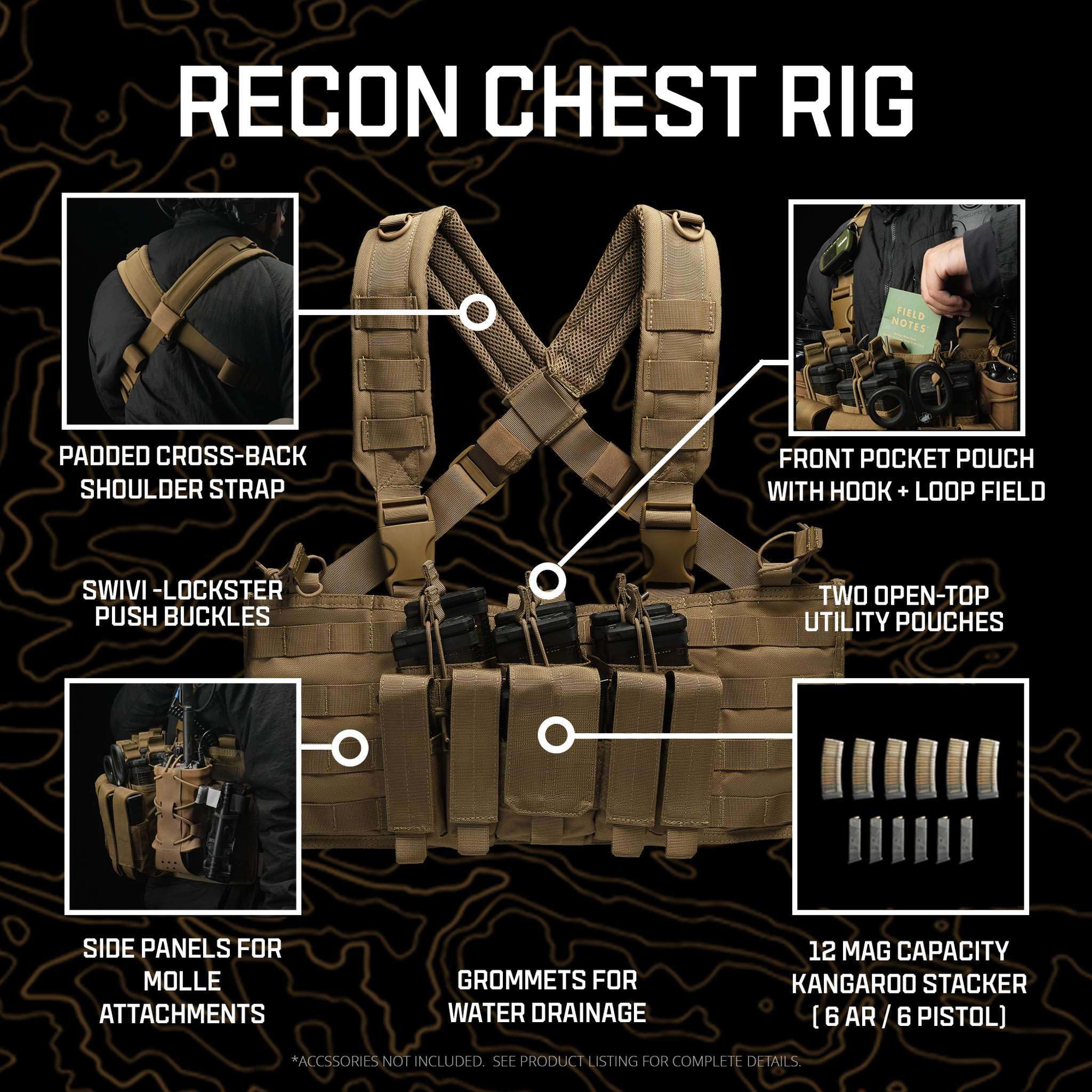 Amazon | Condor Gen 5 Tactical MOLLE Recon Chest Rig - Multicam