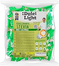 Dulcilight Sweetener Stevia Zero 100 Sachets Natural Flavour 100% | 1g = 10g Sugar | Gluten Free Keto Vegan Non-GMO Zero Calories | Xylitol or Erythritol Free
