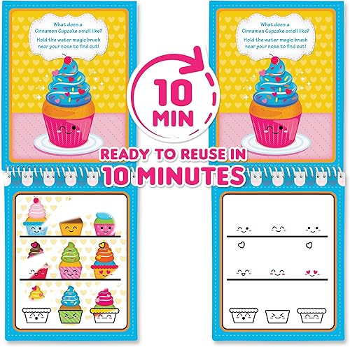 Miniatura 4 de Scentco Water Magic - Libros de actividades patentados gourmet perfumados reutilizables para revelar el agua, sin ensuciar, toda diversión