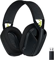 Logitech G435 LIGHTSPEED Wireless Gaming Headset - Lightweight Bluetooth Over-Ear, 18H Battery, Dolby Atmos, PS5/PC/Switch/Mobile - Black