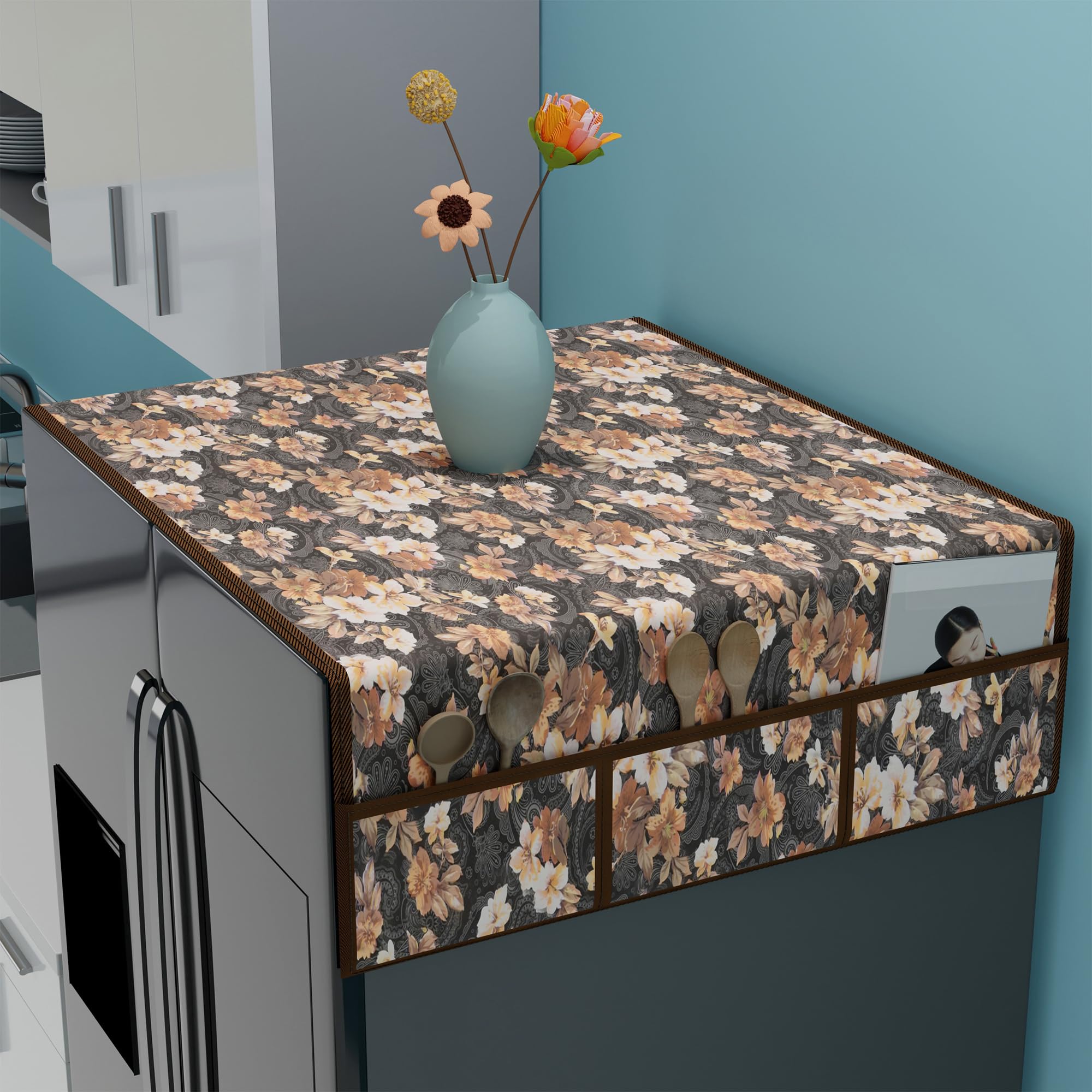 Fridge Top Cover - Protect & Organize with Kuber -16