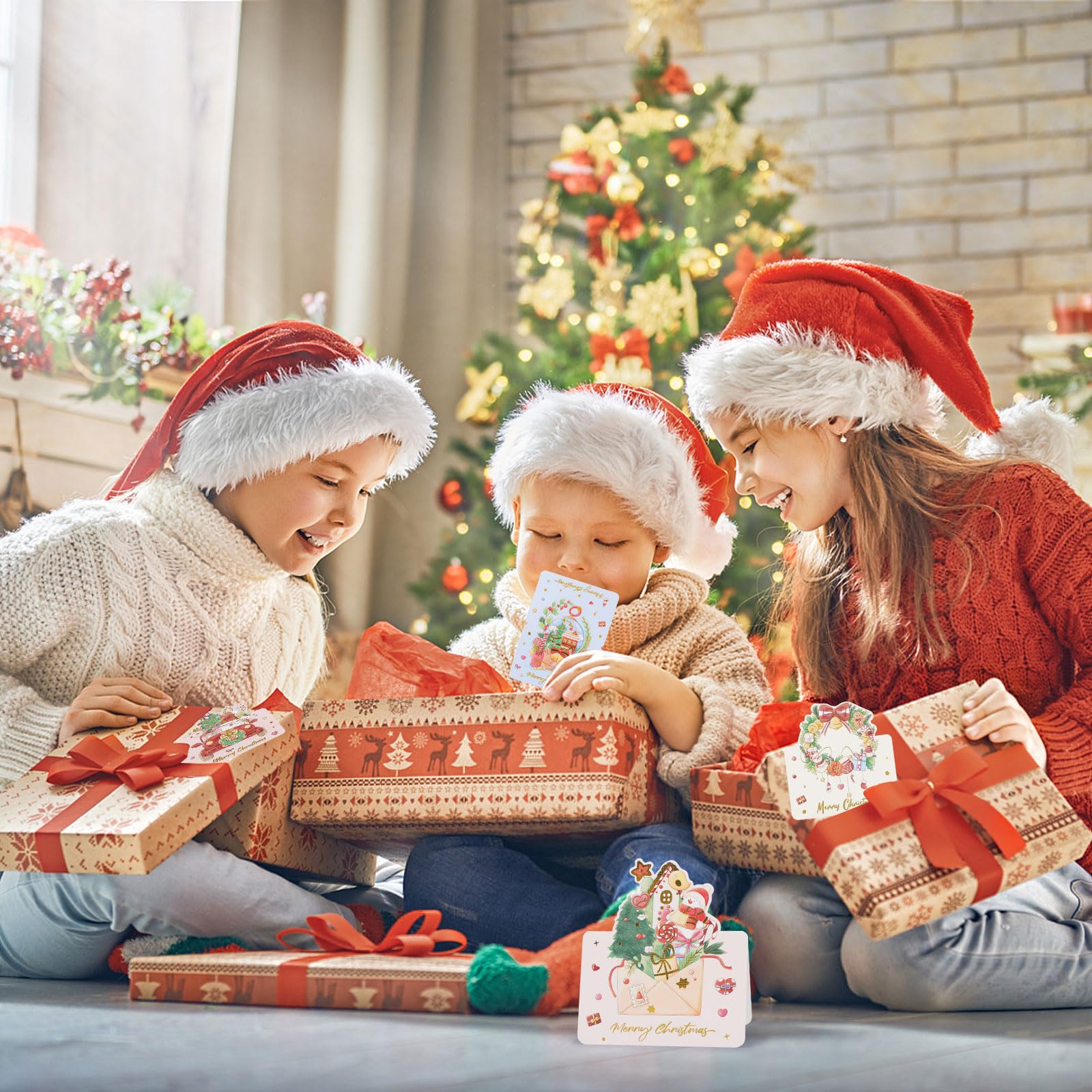 Lot De 5 Cartes De Vœux - Joyeux Noël Bonne Année - La Poste