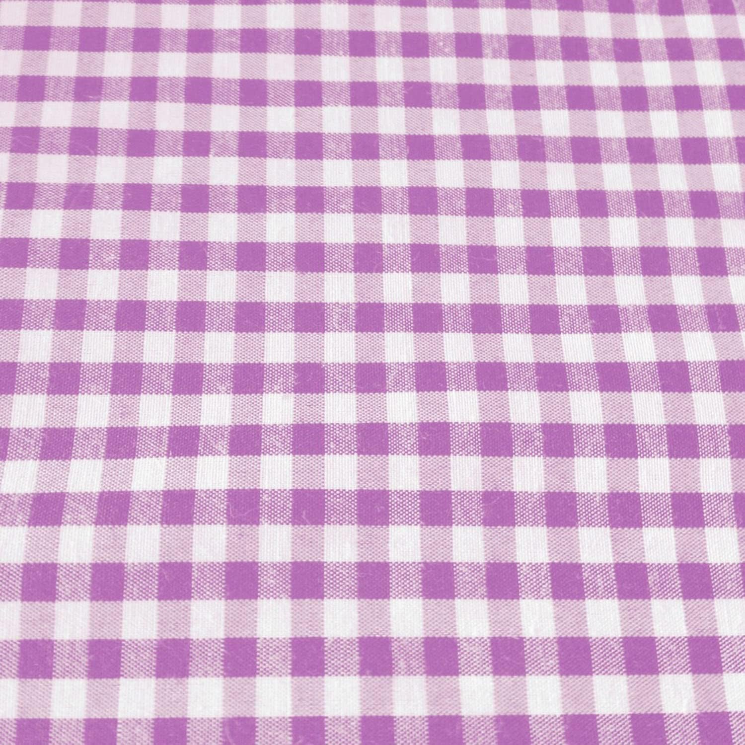 Cotton 1/8 Gingham Checkered Print Fabric by The Yard 58 Inch Wide/Country Farmhouse Fabric/Craft & Sewing Material (10 Yards, Lavender)