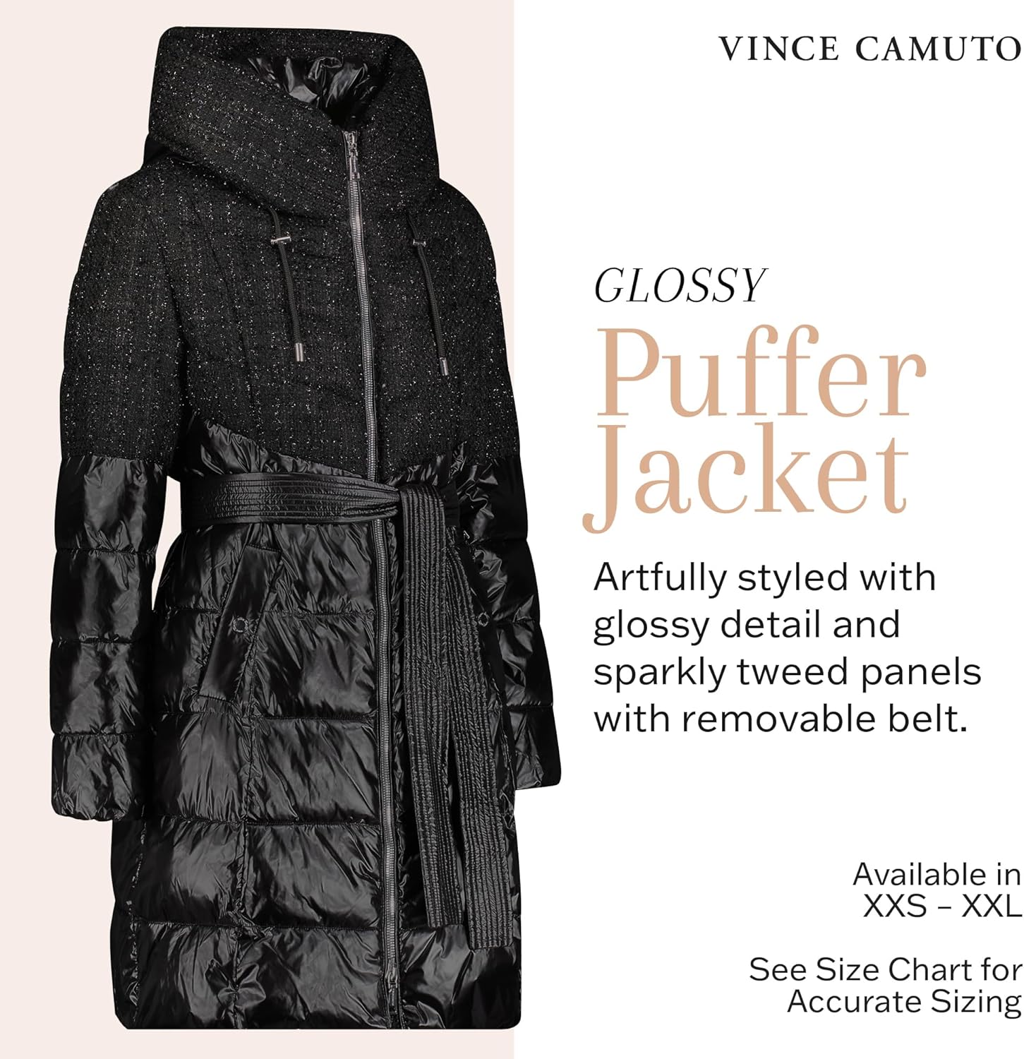 Vince Camuto Winter Coats Women, Long Puffer Coat, Madagascar Ubuy
