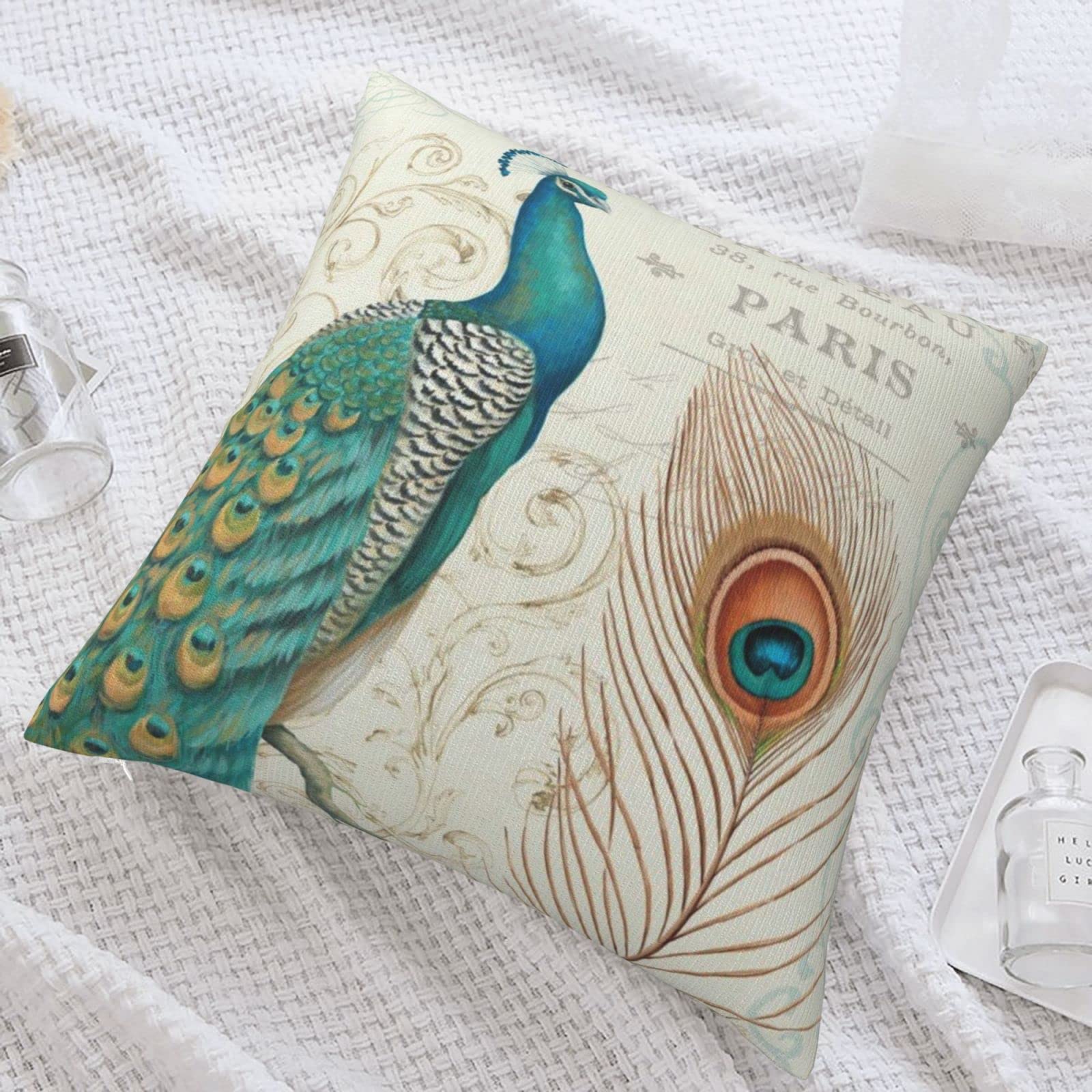 孔雀 鳥 ソファーカバー 椅子カバー クッションカバーにもにおすすめ？