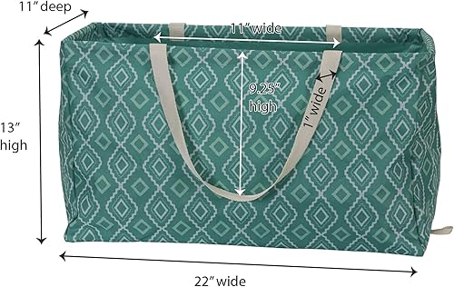 Miniatura 3 de Household Essentials Teal Diamond Krush Container Bolsa Utilitaria Multiusos