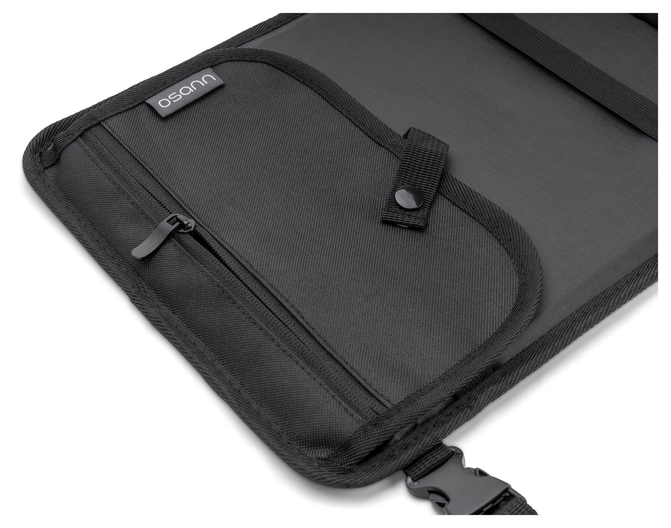 OSANN - Bandeja de viaje para niños y silla de coche - Negro, fácil almacenamiento, convertible en estuche para facilitar el transporte