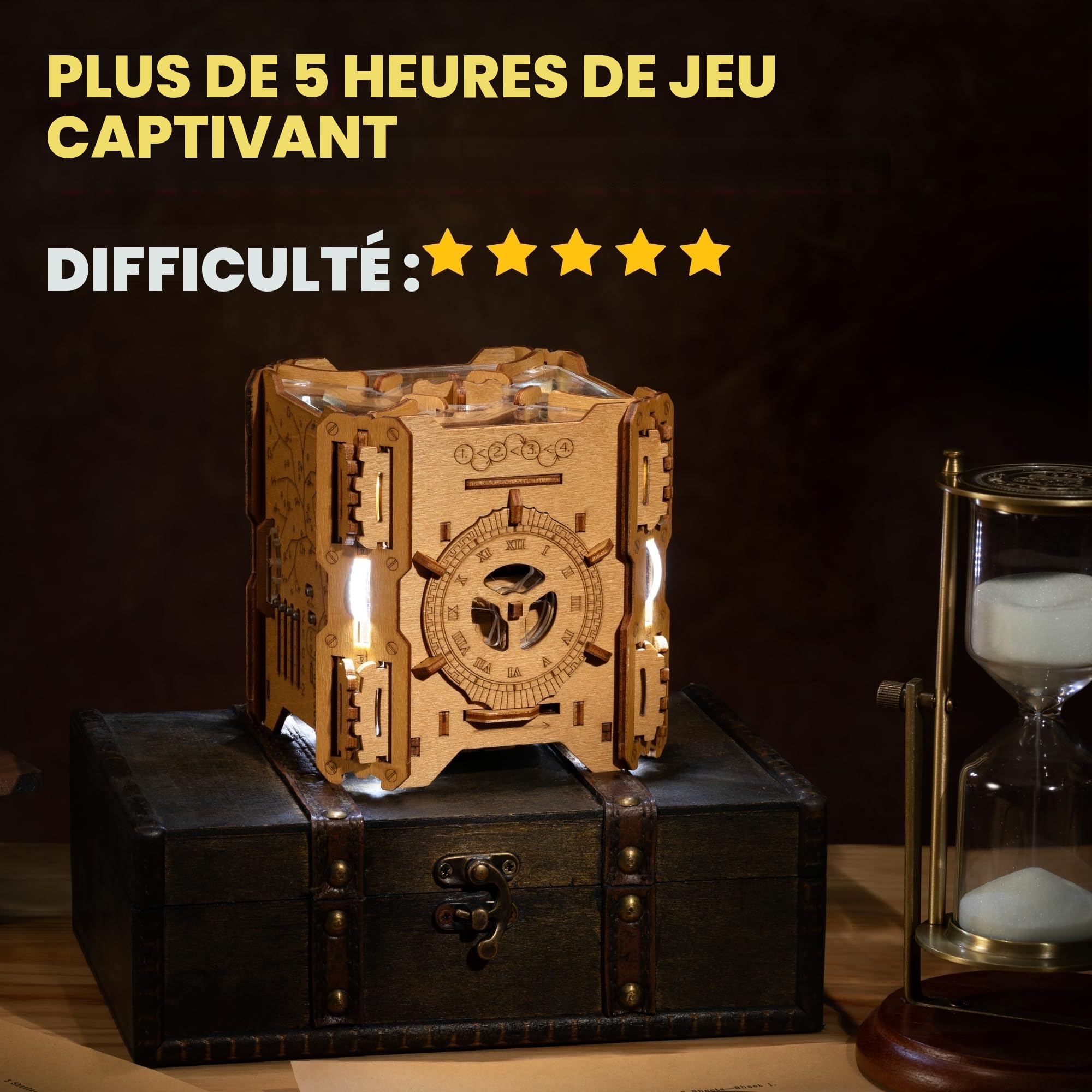 Puzzle Potato Tesla Puzzle Box - Escape Room Jeu avec Puzzles électroniques - Boîte à Puzzle - Jeu de Puzzle pour Adultes - Coffret Cadeau Brainteaser