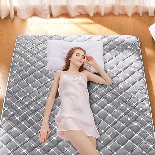 Miniatura 7 de Colchón japonés de espuma premium, 100% espuma cómoda de alta densidad, tapete grueso de tatami, tapete para dormir, plegable y portátil, para niños