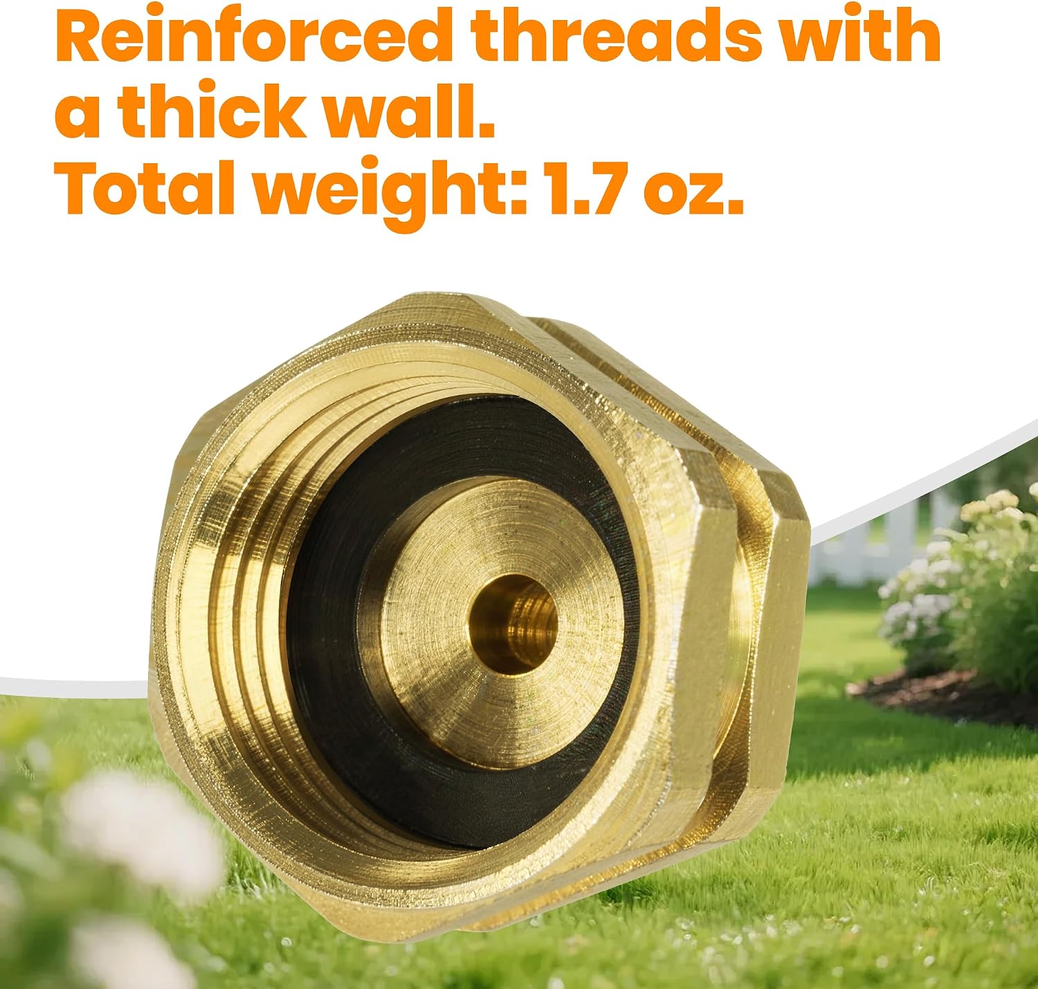 3/4 in. FHT x 1/4 in. Compression Brass Adapter Fitting, Standard, 2-Pack, Corrosion Resistant Brass Connector