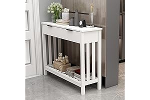 TaoHFE White Narrow Console Table: A Sleek, Multifunctional Entryway Essential