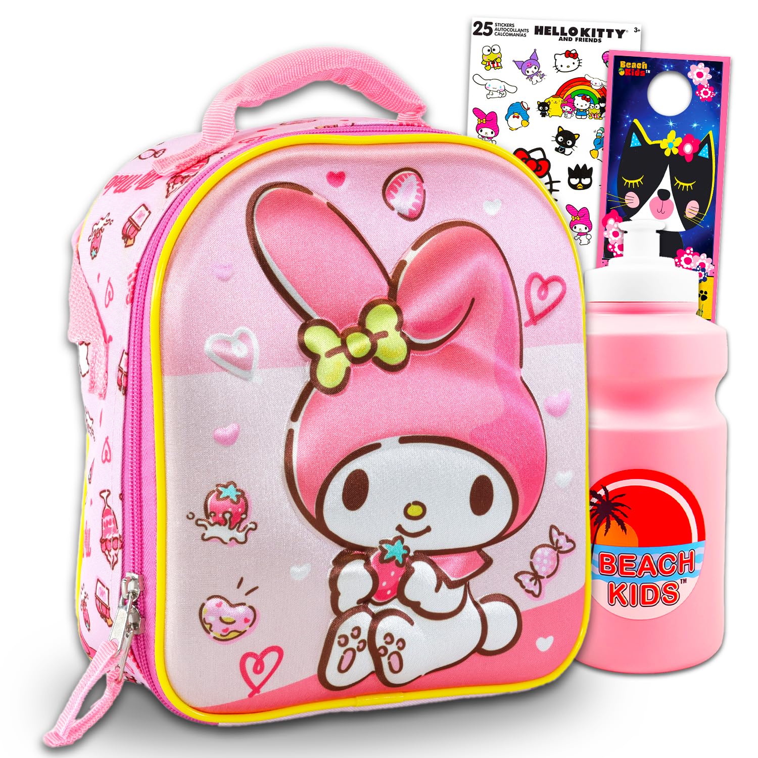 Amazon.com: My Melody Lunch Box for Girls Bundle Set - Deluxe 3D