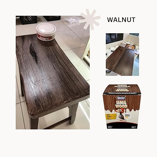 Miniatura 4 de Venier Pintura similar a la madera para puertas delanteras e interiores (nogal) Información del producto 25,36 onzas líquidas (25.4fl oz.)