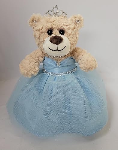 Miniatura 1 de KINNEX COLLECTIONS SINCE 1997 Oso de peluche de membrillo de 12 pulgadas con vestido (pieza central)  ARC09832-4 (azul bebé)