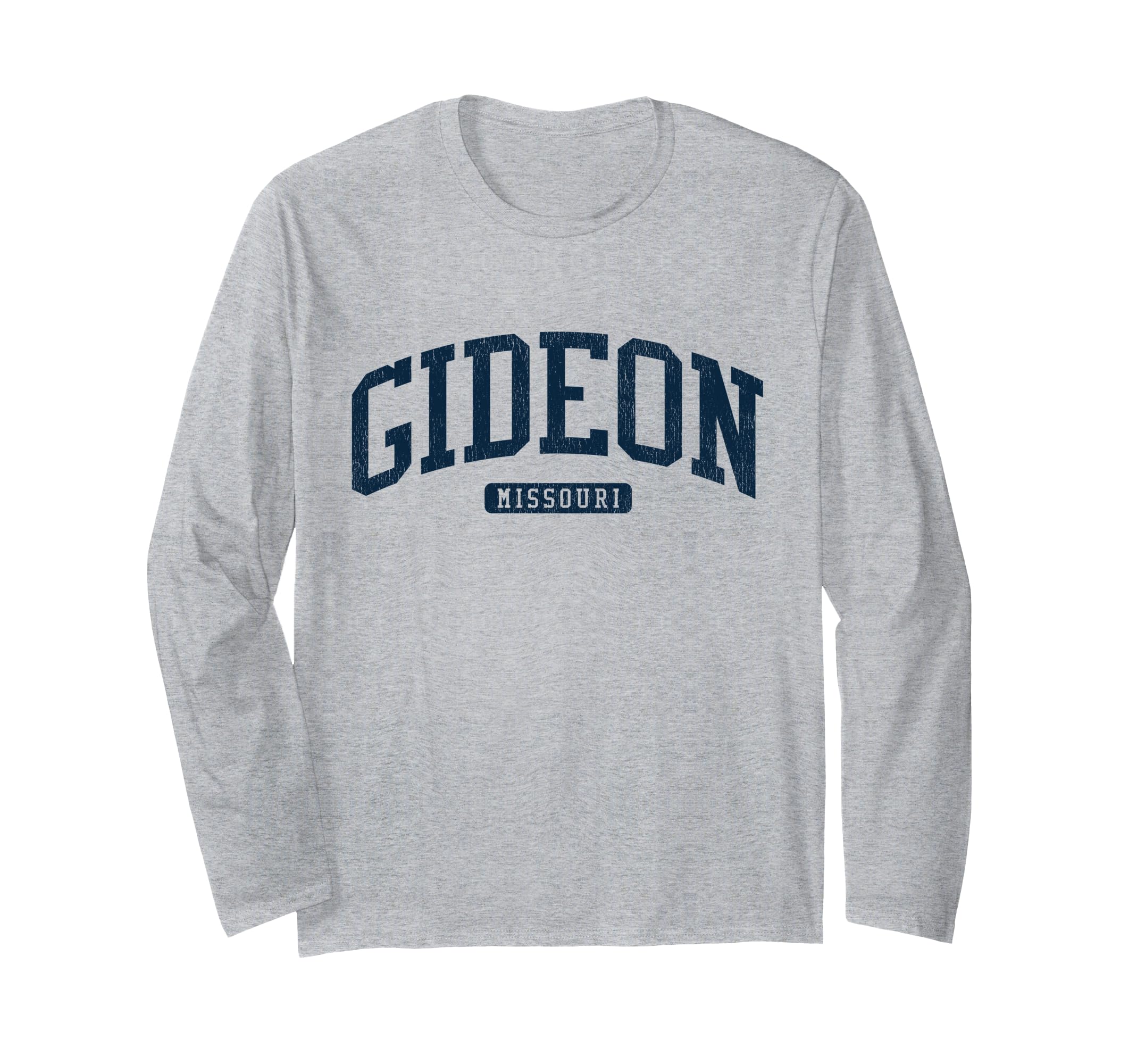 Gideon Missouri MO College University Style Blue Long Sleeve T-Shirt