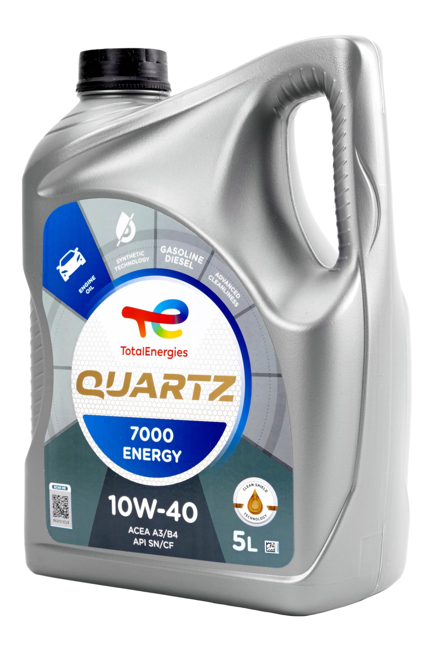 Total Quartz 7000 Energy 10W/40 5 Liter (Packung mit 2)