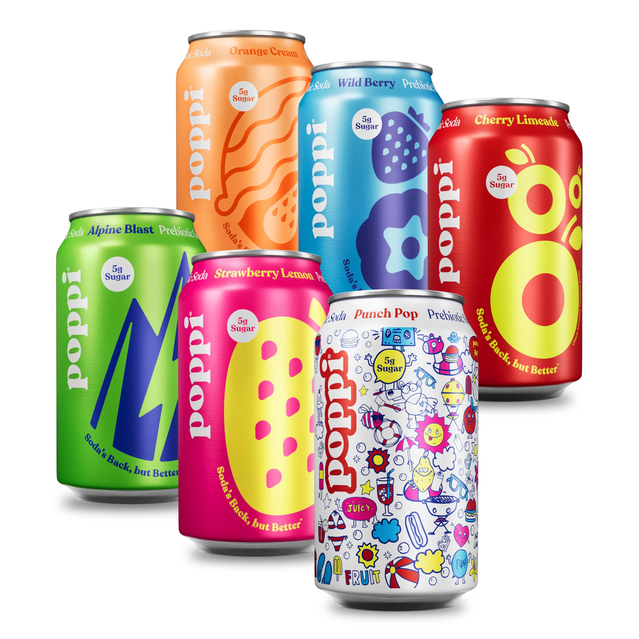 Amazon.com : Poppi Sparkling Prebiotic Soda Beverage with Apple