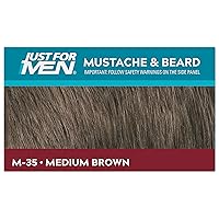 Vista 49 de JUST FOR MEN Color Gel Mustache & Beard M-35 Marrón Medio 1 ea (Paquete de 4)