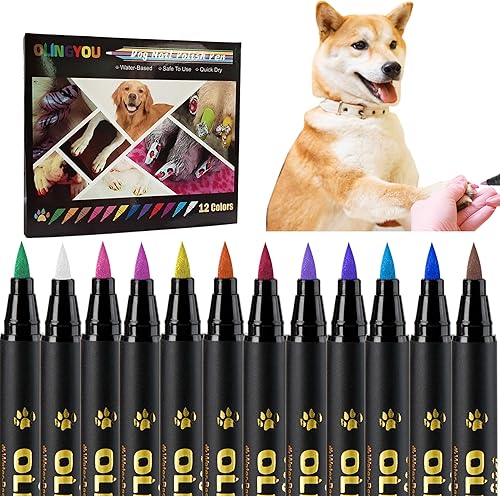 Miniatura 7 de Esmalte de uñas para perro, bolígrafos de esmalte de uñas para perros, de secado rápido, 8 colores, juego de esmaltes de uñas para perros, uñas para